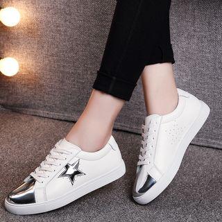 Chrome Toe Cap Sneakers