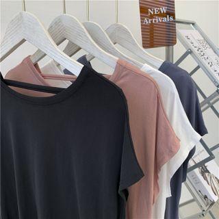 Cap-sleeve Irregular T-shirt