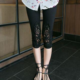 Cropped Lace Leggings