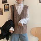 Twist Knit Sweater Vest