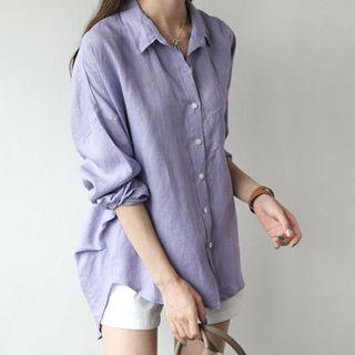 Linen Pocket Front Shirt