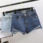 Rolled Denim Shorts