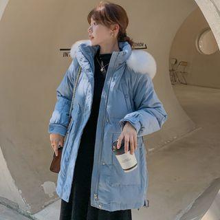Faux-fur Hooded Down Parka
