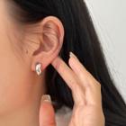 Sterling Silver Hoop Earrings Silver - One Size