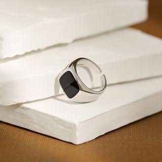925 Sterling Silver Open Ring Silver - Number 14