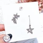 Non-matching Rhinestone Stars Earring