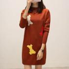 Cartoon Knit Dress