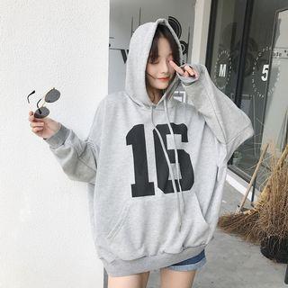 Long Sleeve 16 Print Pocket Hoodie