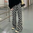 Checkerboard Loose Fit Pants
