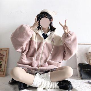 Fleece Two Zip Hoodie
