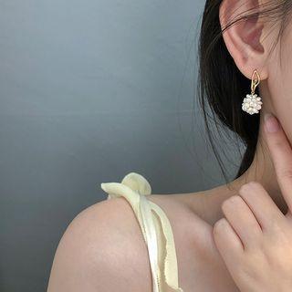 925 Sterling Silver Pearl Dancer Dangle Earring 1 Pair - Earring - Dancer - One Size