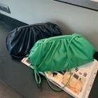 Plain Shirred Crossbody Bag