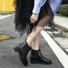 Faux Leather Chelsea Ankle Boots