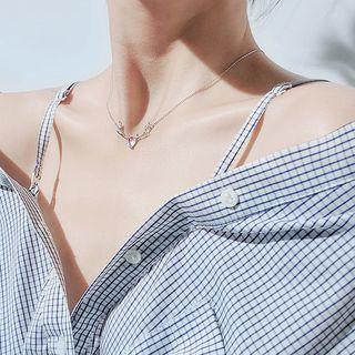 925 Sterling Silver Deer Pendant Necklace As Shown In Figure - One Size