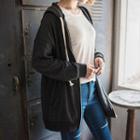 Pocket-side Long Hoodie