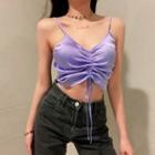 Cropped Drawstring Camisole Top