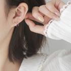 Rhinestone Spiral Earring