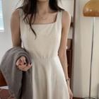 Sleeveless Maxi A-line Dress Dress - Off-white - One Size