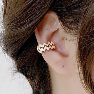 Wavy Ear Cuff 1 Pc - Gold - One Size