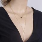 Metal-accent Double-strand Necklace