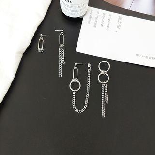 Asymmetric Chained Earring