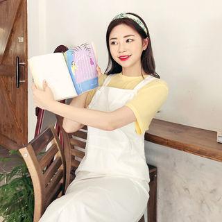 Cotton Midi Overall Dress