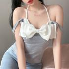 Two-tone Bow Camisole Top