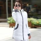 Two-tone Hooded Padded Coat