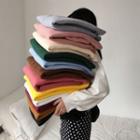 Plain Crewneck Fleeced Sweatshirt