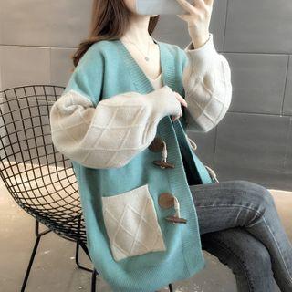 Paneled Duffle Cardigan