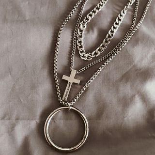 Alloy Cross / Hoop / Necklace / Set