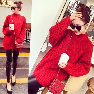 Pointelle Detail Knit Sweater