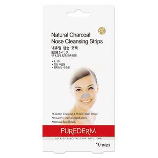 Purederm - Natural Charcoal Nose Cleansing Strips 10pcs 10pcs