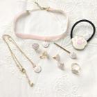 Set Of 7: Cat Claw Necklace + Choker + Hair Tie + Earrings + Hair Clip + Ring