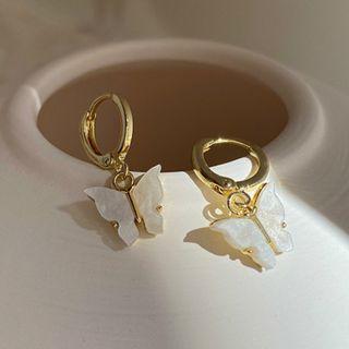 Butterfly Earring 1 Pair - Butterfly - As Shown In Figure - One Size