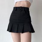 Ruffle High-waist A-line Skirt