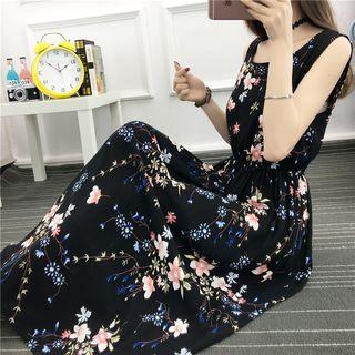 Floral Print Sleeveless Sundress