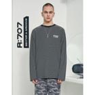[r:lol] Couple Logo-embroidered Striped T-shirt