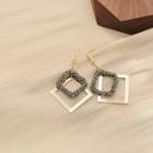 Rhombus Drop Earring 1 Pairs - 925 Silver Needle - As Shown In Figure - One Size