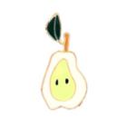 Pear Collar Brooch