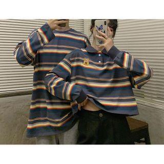 Couple Matching Striped T-shirt / Polo Shirt