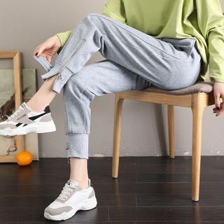 Zipped Harem Sweatpants
