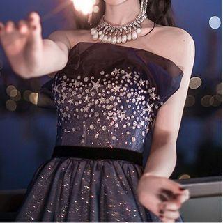 Embellished A-line Wedding Gown