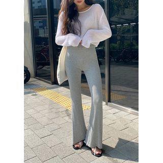 Ribbed Boot-cut Lounge Pants