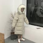 Furry Trim Hooded Zip Coat