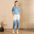 Indigo Dyed Sweatpants
