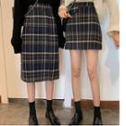 Mini Plaid A-line Skirt / Midi Plaid A-line Skirt