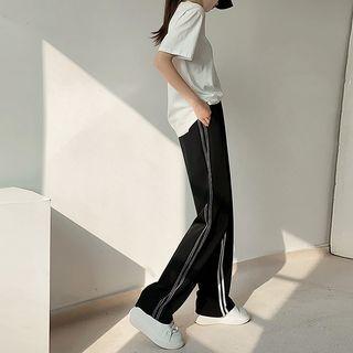 Striped Loose Fit Pants (various Designs)