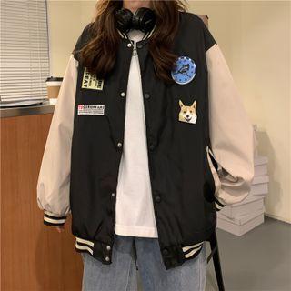 Patchwork Baseball Jacket