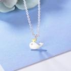 Whale Pendant Necklace Silver - One Size